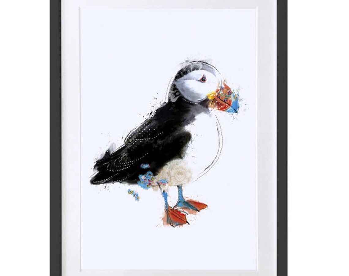 Puffin Bird Art Print