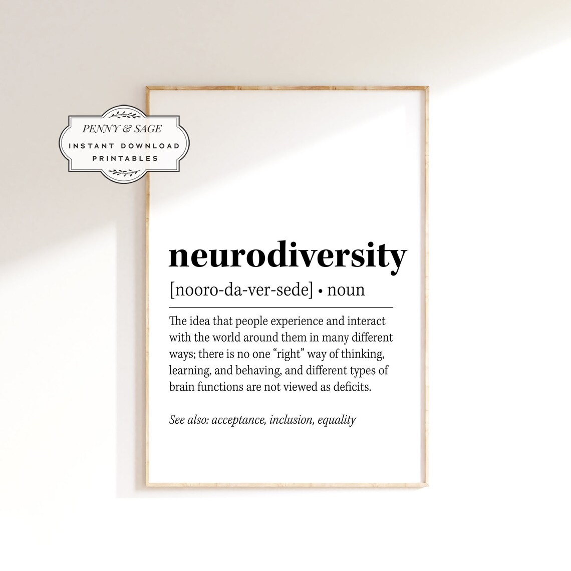 Neurodiversity Quote Print, Counselor Wall Art - Image 2