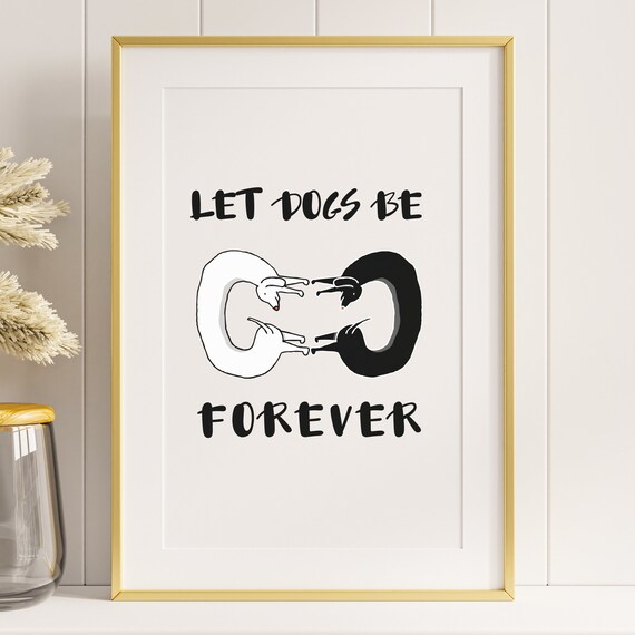 Modern Wall Art For Dog Lovers Cute Dog Poster Quirky Wall Art Dogmom Gift Room Decor Doglovers Giftful Dogdad Bad Drawn Dog Print Art