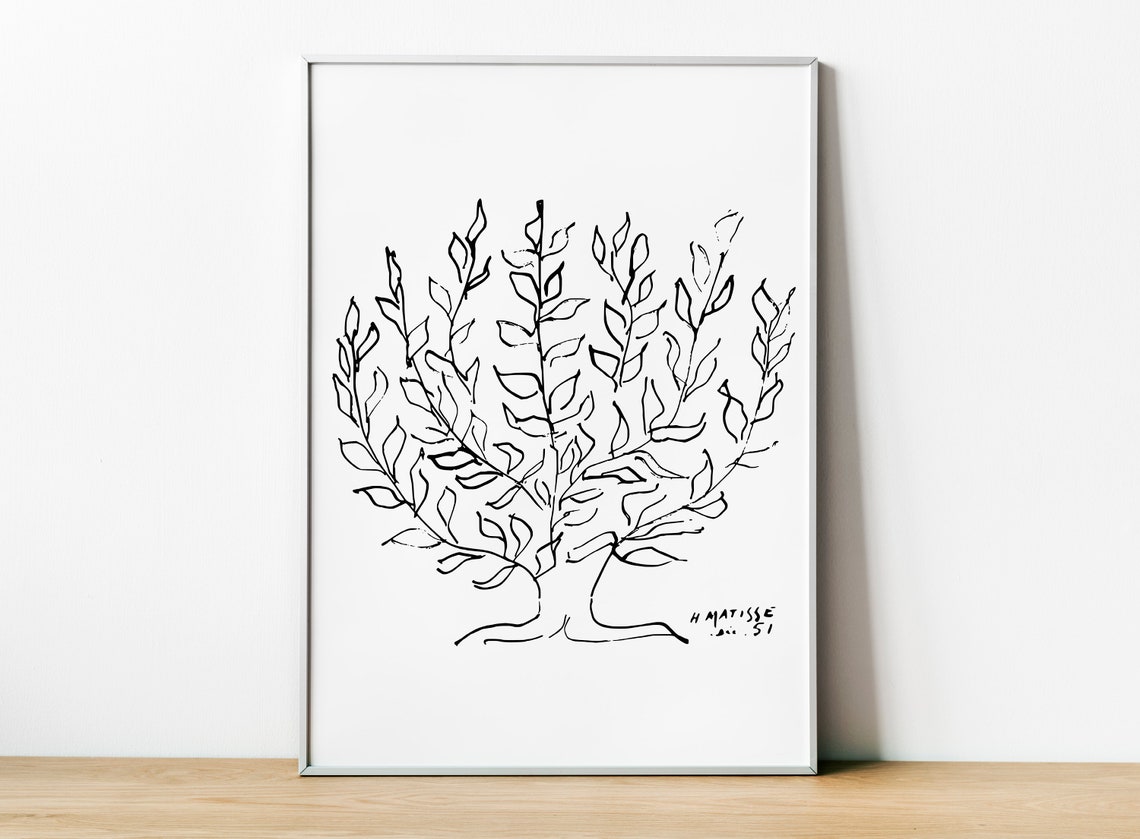 Matisse La Platane, Mid Century Modern Art Print
