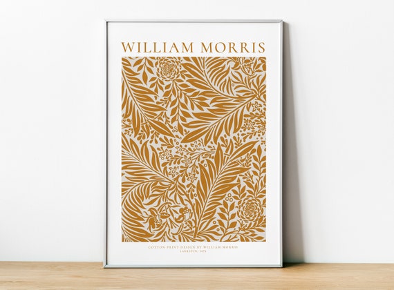 William Morris Exhibition Poster, Arts And Crafts