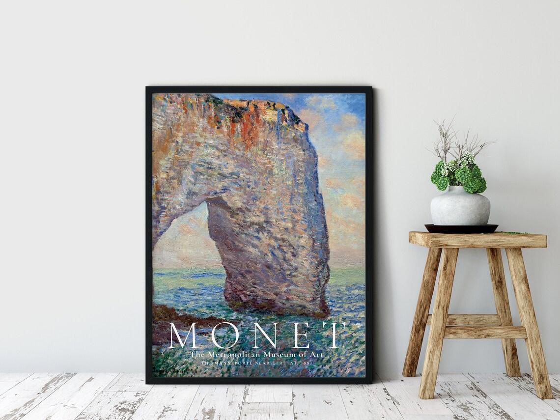 The Manneporte Etretat - Monet Exhibition Poster