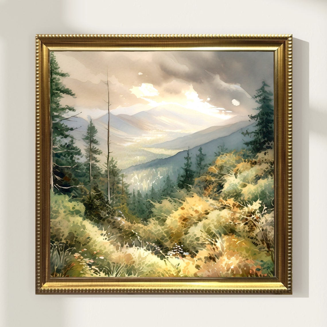 Great Smoky Mountains National Park Watercolor Painting Art Pint Smoky Mountains Poster Watercolor Art Travel Gifts Travel Poster Sm - Image 3