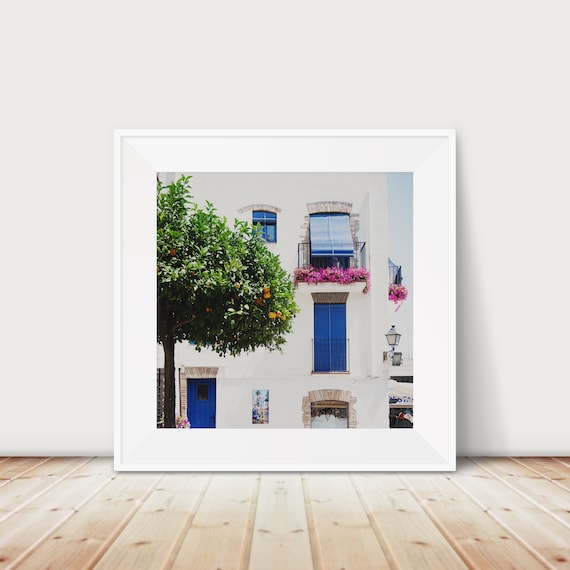Cadaques Spain Whitewashed Old Town Mediterranean Photo Print