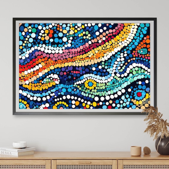 Rhythm Of Flow, Modern Abstract Art Print