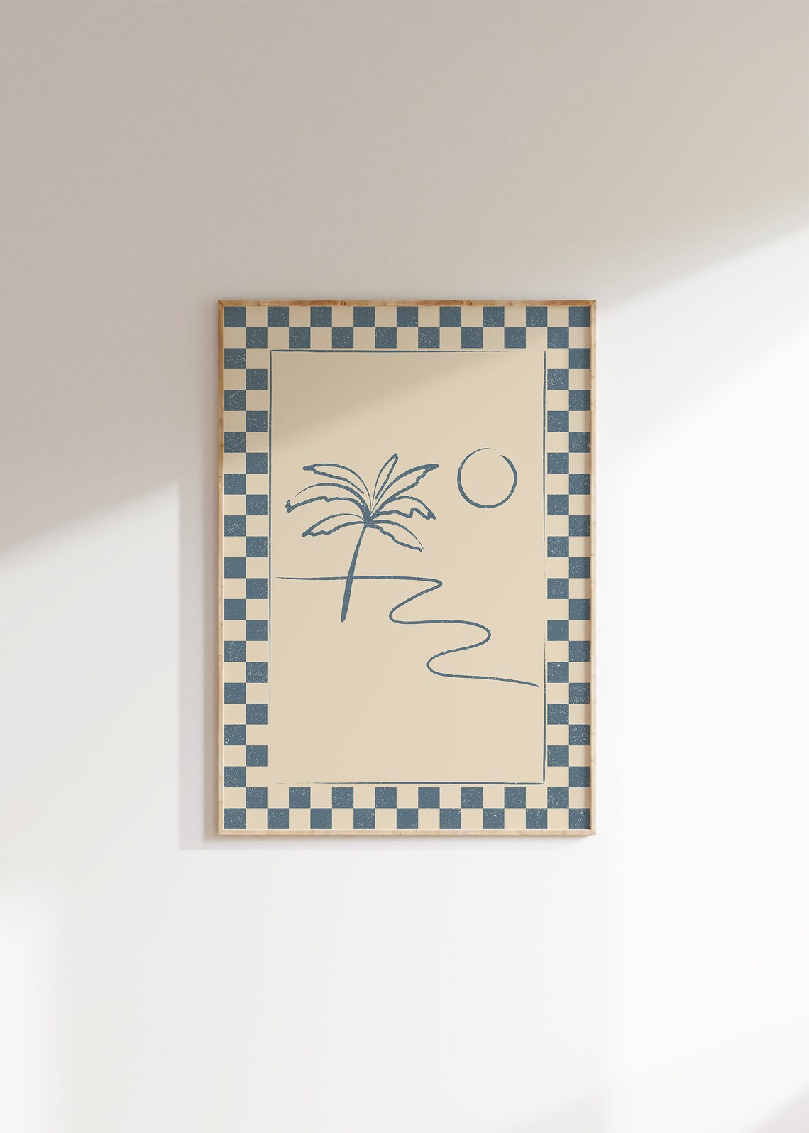 Palm Tree Beach Scene Line Art Print, Boho Coastal - Image 2