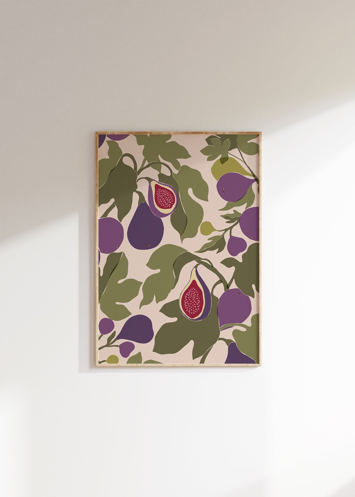 Figs Print Abstract Botanical Kitchen Art Poster - Image 2
