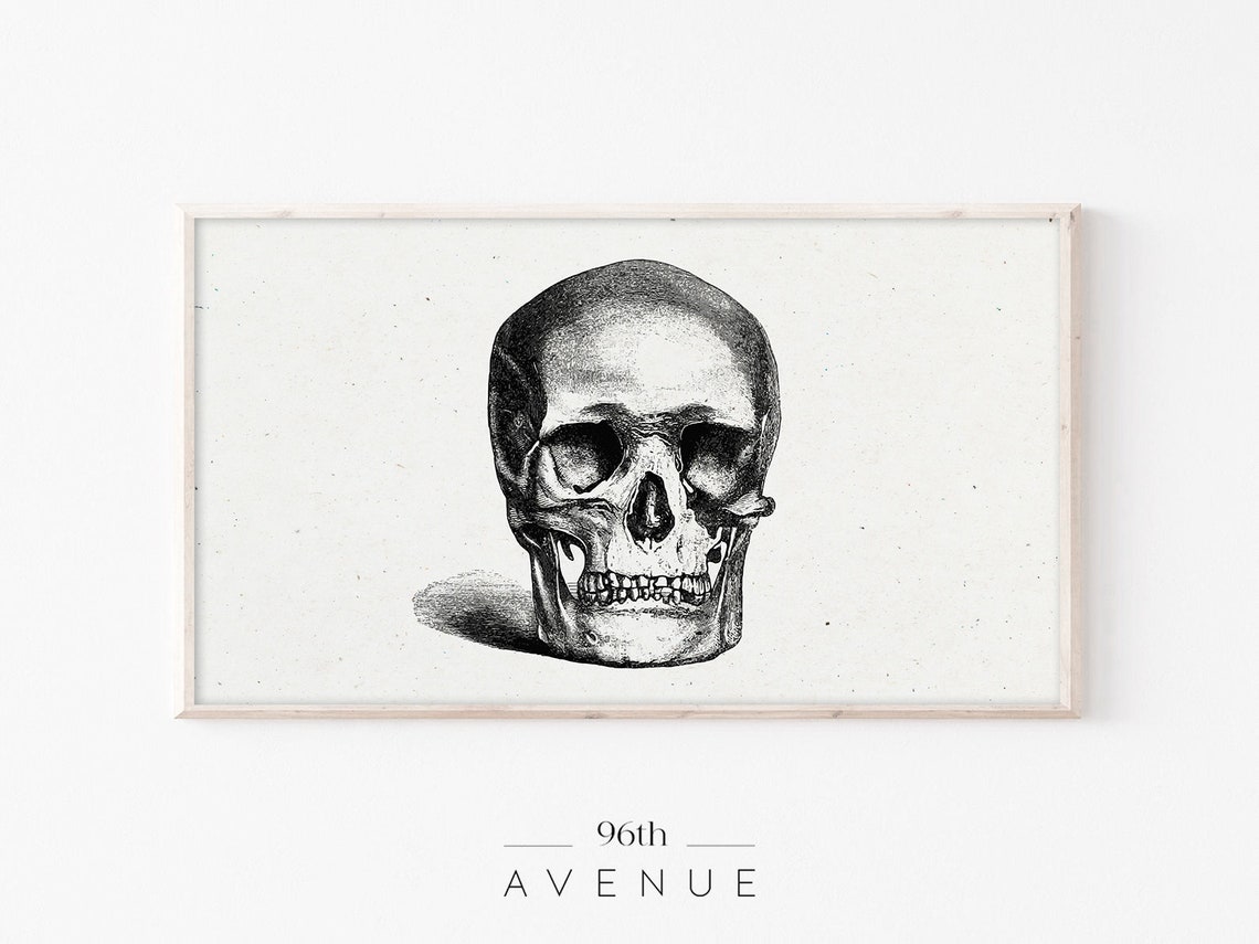 Halloween Skull, Neutral Holiday Decor