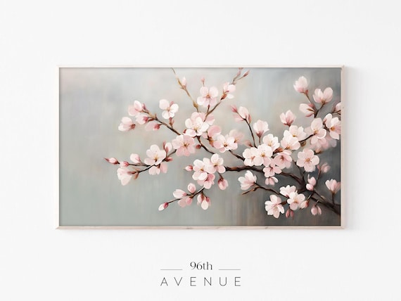 Spring Blossom Cherry Tree Sakura Oil Painting Art Print
