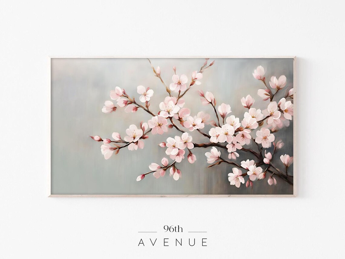 Spring Blossom Cherry Tree Sakura Oil Painting Art Print