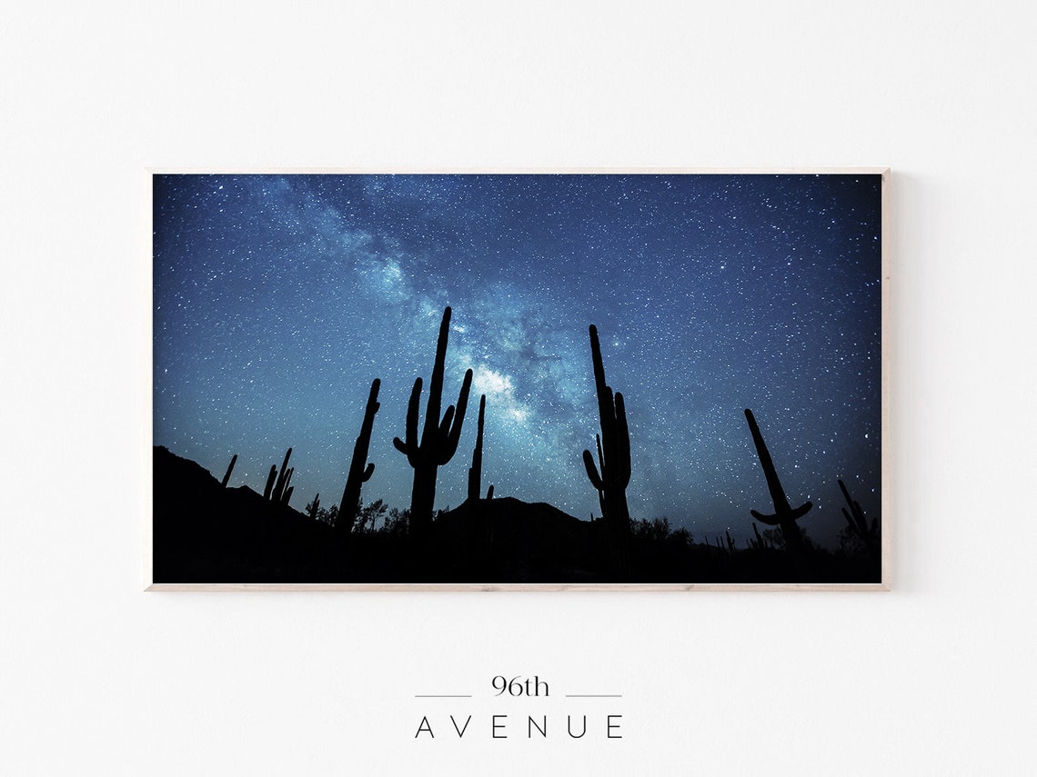 Milky Way Art for TV, Abstract Modern