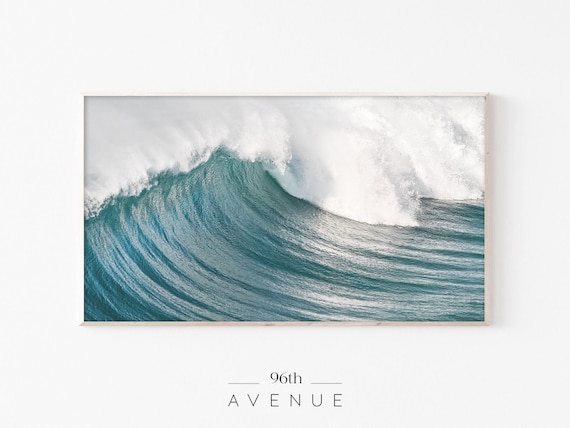 Ocean Wave Coastal TV Art, Instant