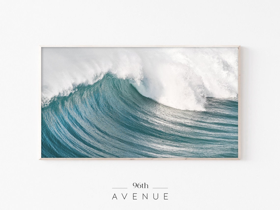 Ocean Wave Coastal TV Art, Instant