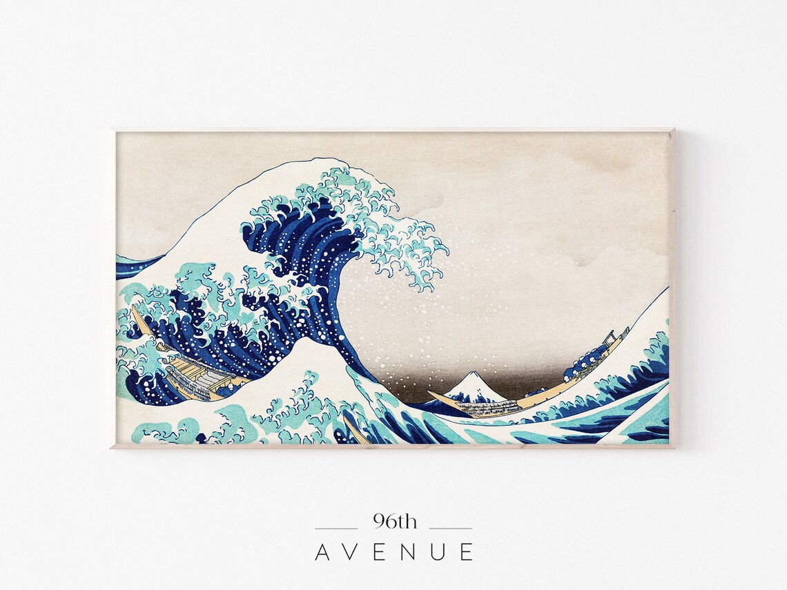 The Great Wave Vintage Painting Art Print