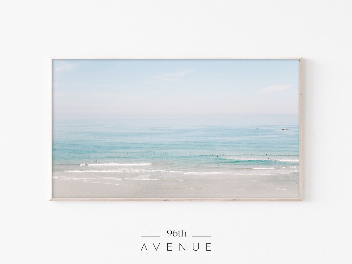 Beach Ocean Art Print, Coastal Wall Decor