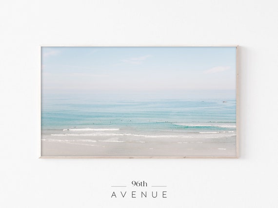 Beach Ocean Art Print, Coastal Wall Decor