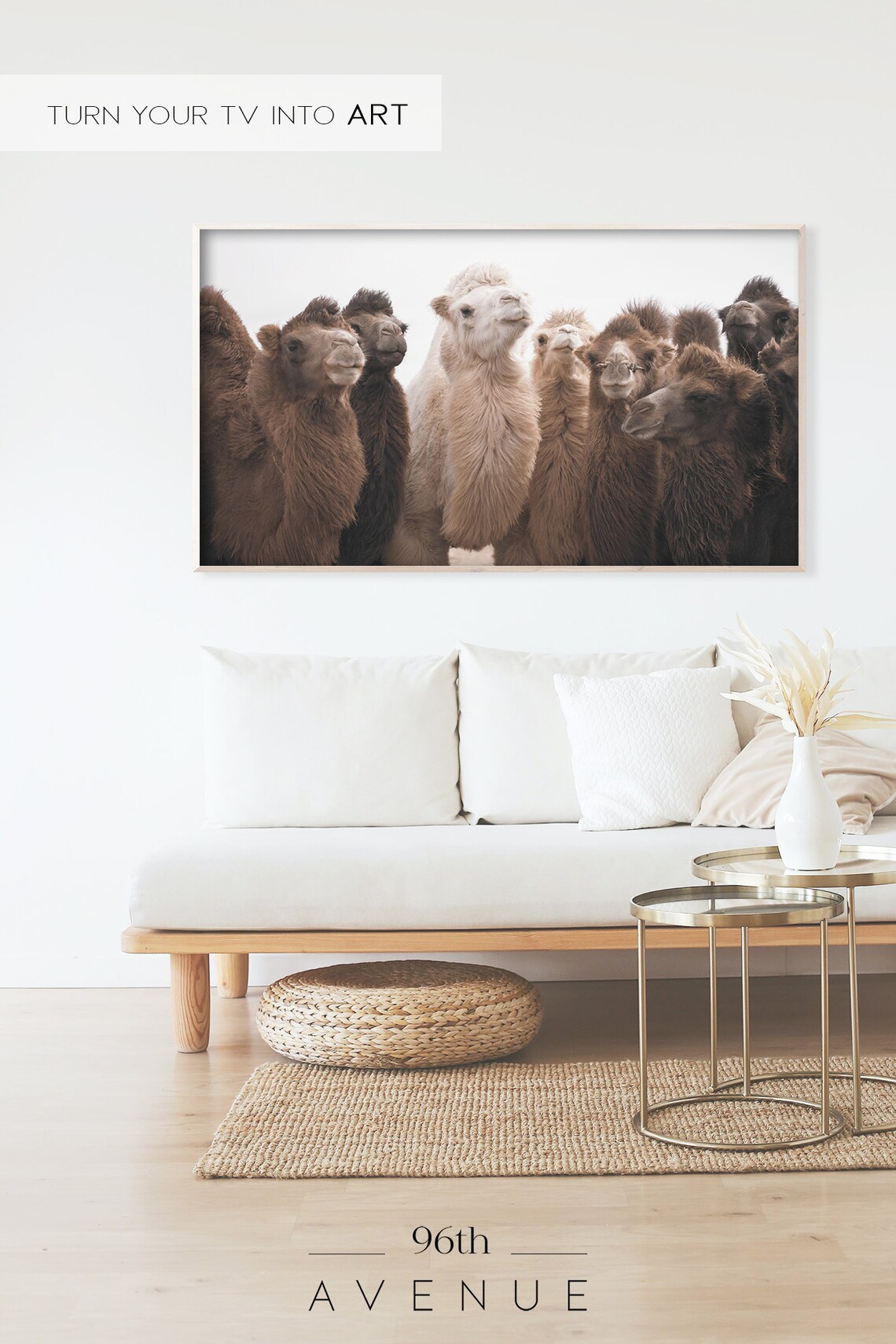 Desert Camels Bohemian Decor Art Print - Image 2
