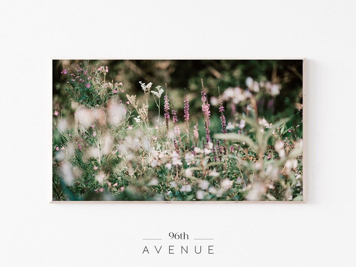 Spring Flower Field, Seasonal Wall Art Print