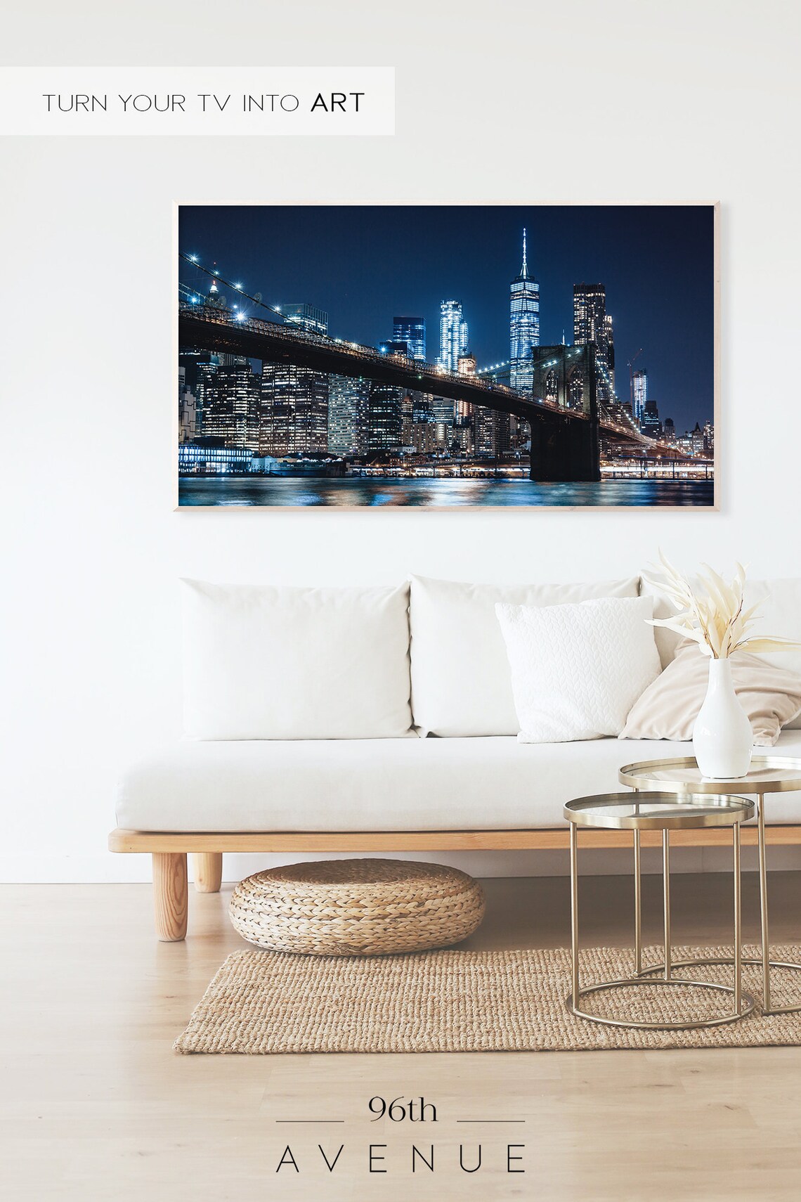 Brooklyn Bridge TV Art, Travel Poster - Image 2