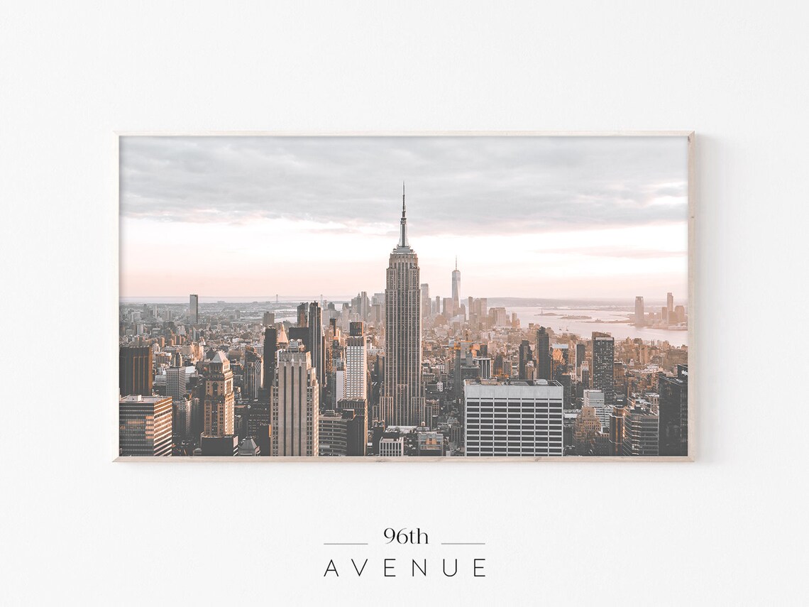 New York Manhattan Skyline Travel Poster