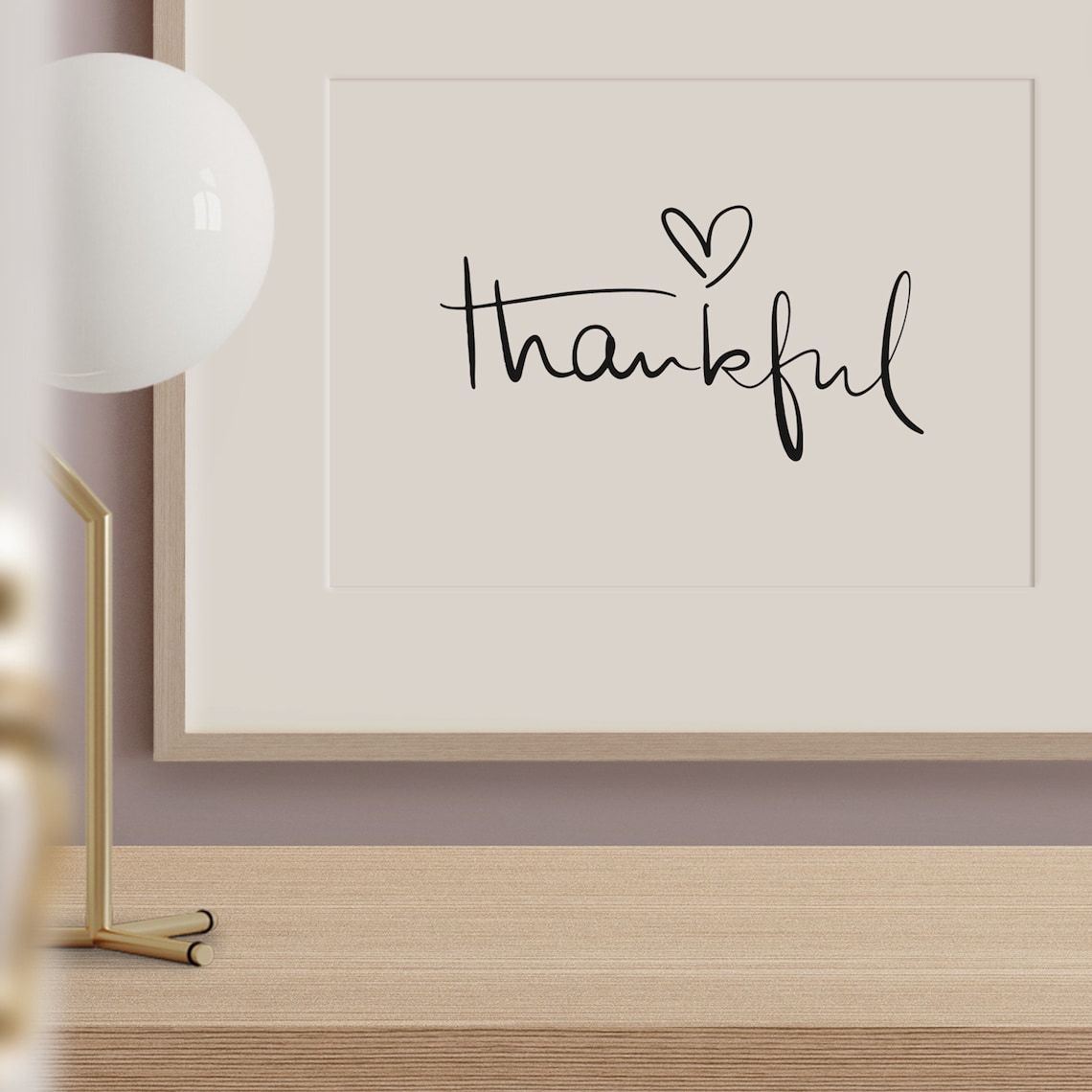 Thankful Typography Art Print, Spiritual Quote - Image 3