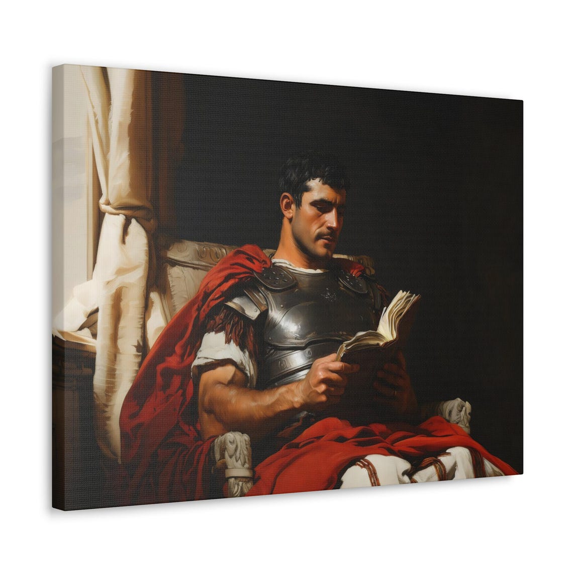 Reading Roman Maximalist Eclectic Victorian Print Bold Altered Book Library Portrait Fantasy Fun Colorful Renaissance Rustic Art - Image 3