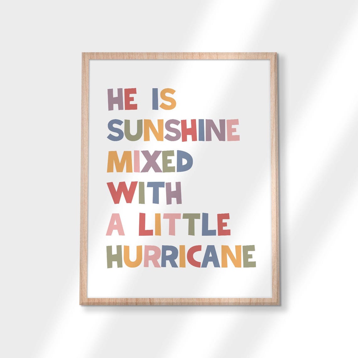 He Is Sunshine Mixed With A Little Hurricane Boys Room Poster - Image 2