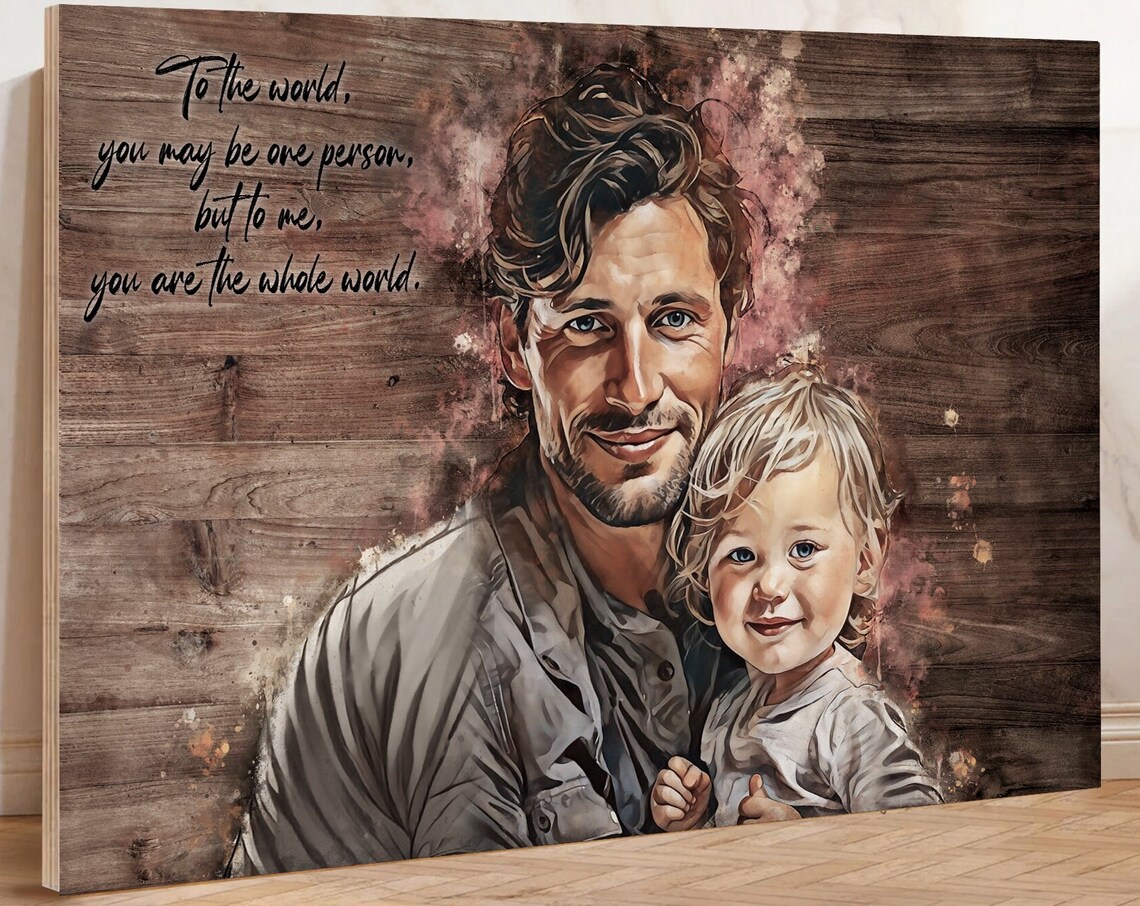 Personalized Grandpa Gift Art Print for Dad or Husband - Image 3