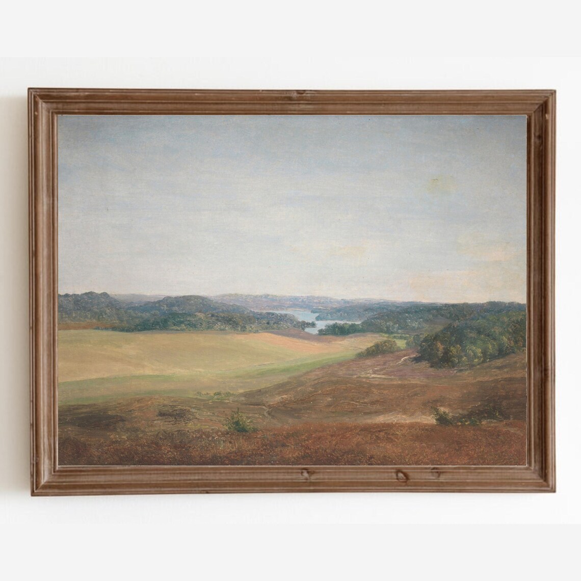Vintage Landscape Farmhouse Wall Art Print