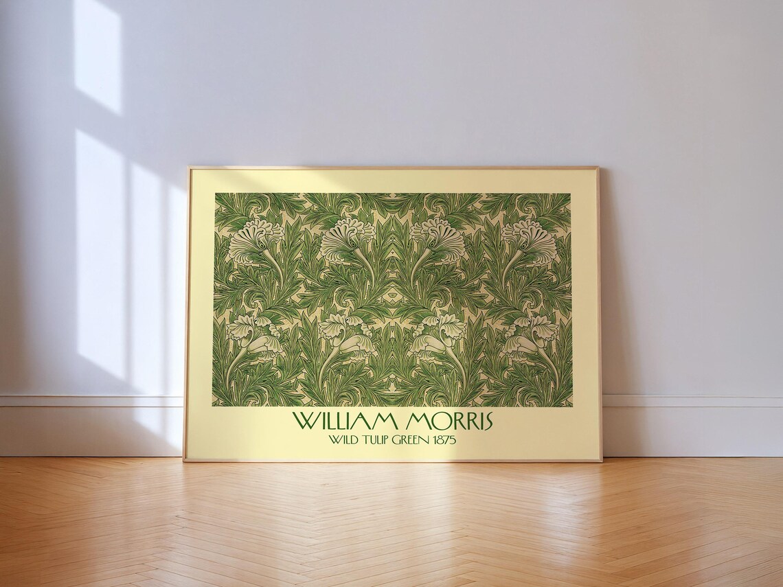 William Morris Wild Tulip Botanical Art Print