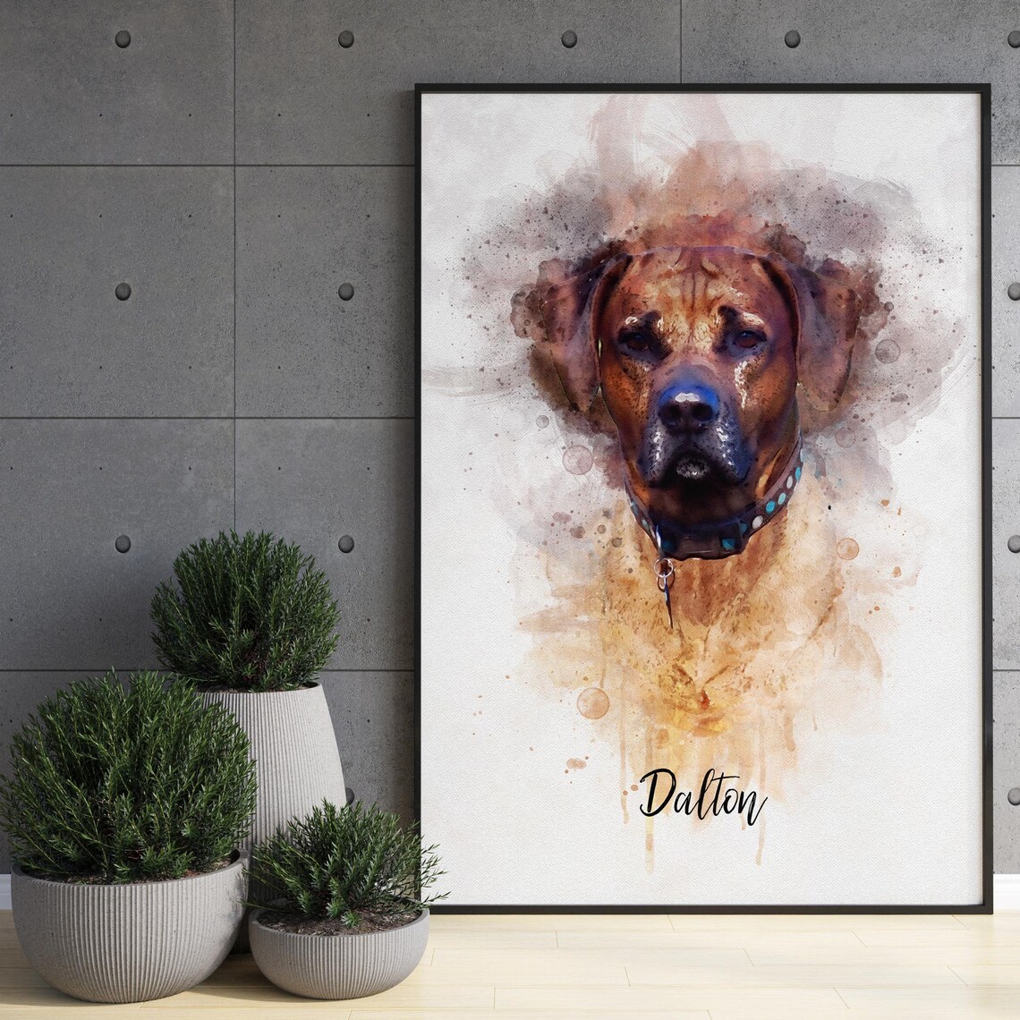 Two Pets Portrait, Personalised Art Print - Image 4