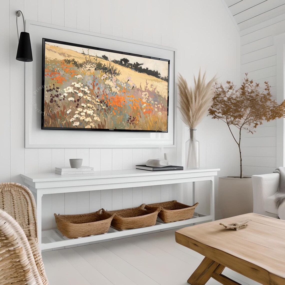 Fall Wildflower Tv Art Fall Tv Art Frame Tv Art Spring Tv Art Wildflower Tv Art Fall Decor Vintage Autumn Tv Art Floral Art 747 - Image 4