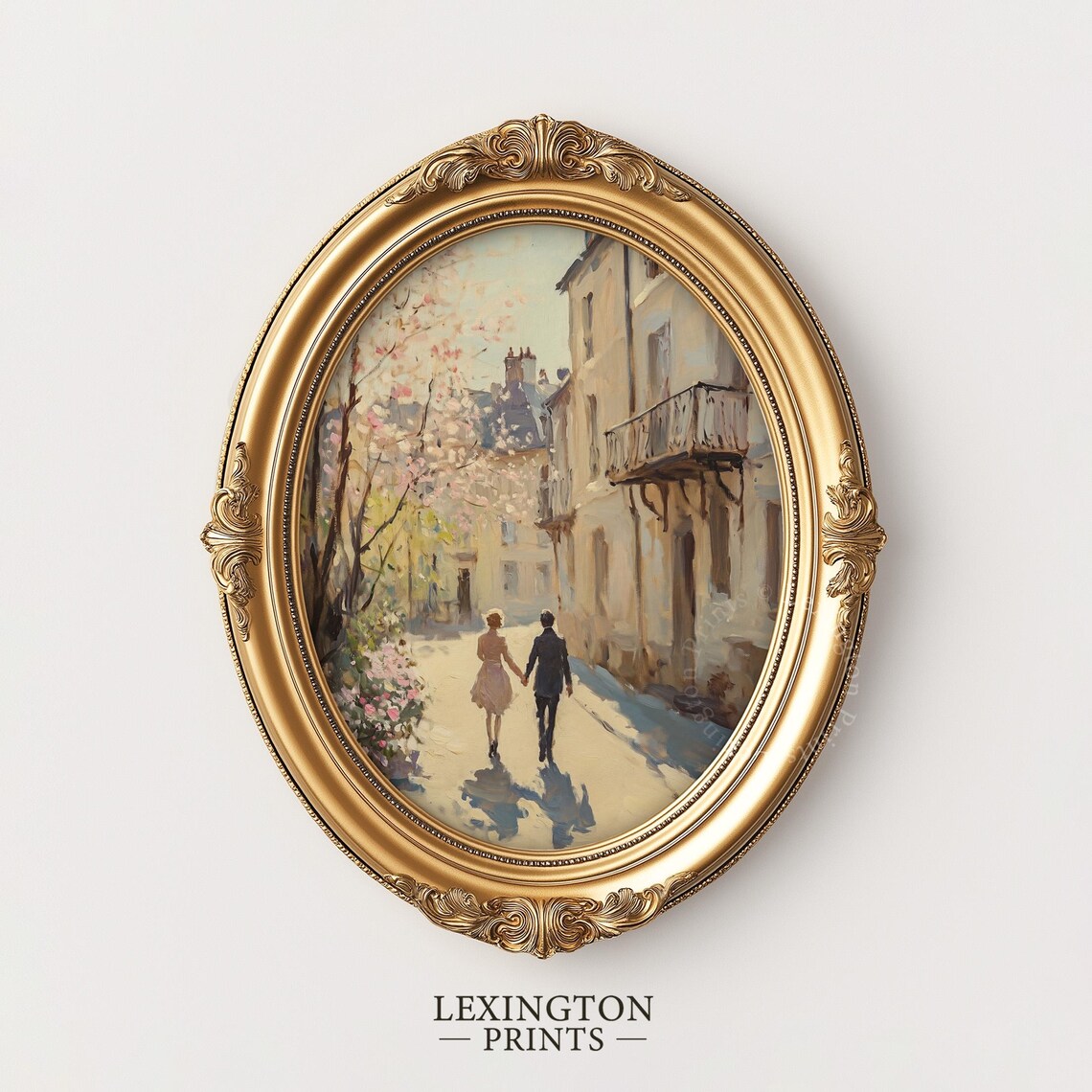 Couple Holding Hands Print, French Country Decor - Image 4
