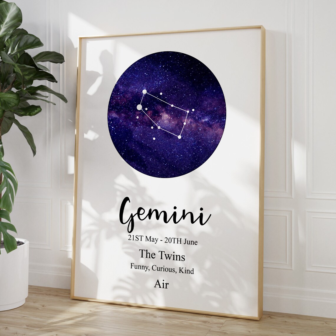 Gemini Zodiac Constellation Art Print