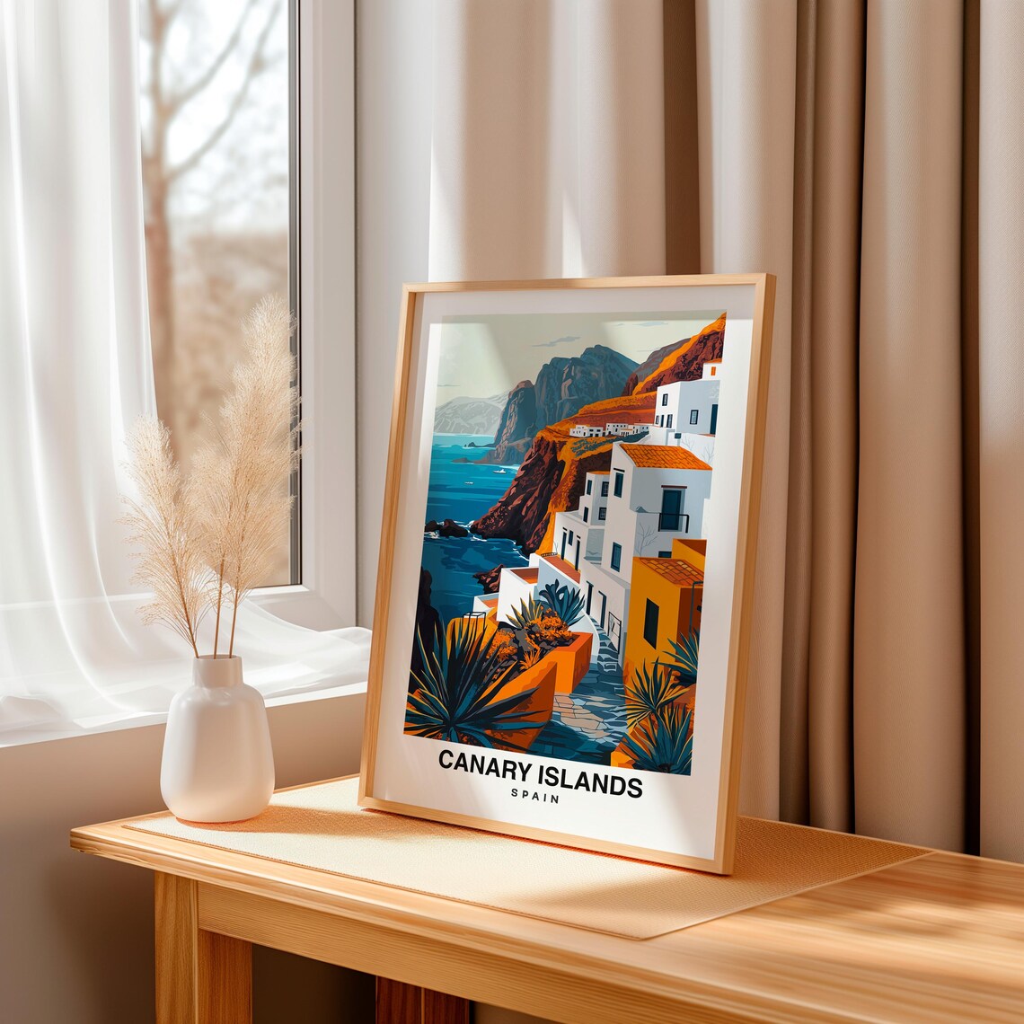 Canary Islands Travel Poster, Spain City Print - Image 3