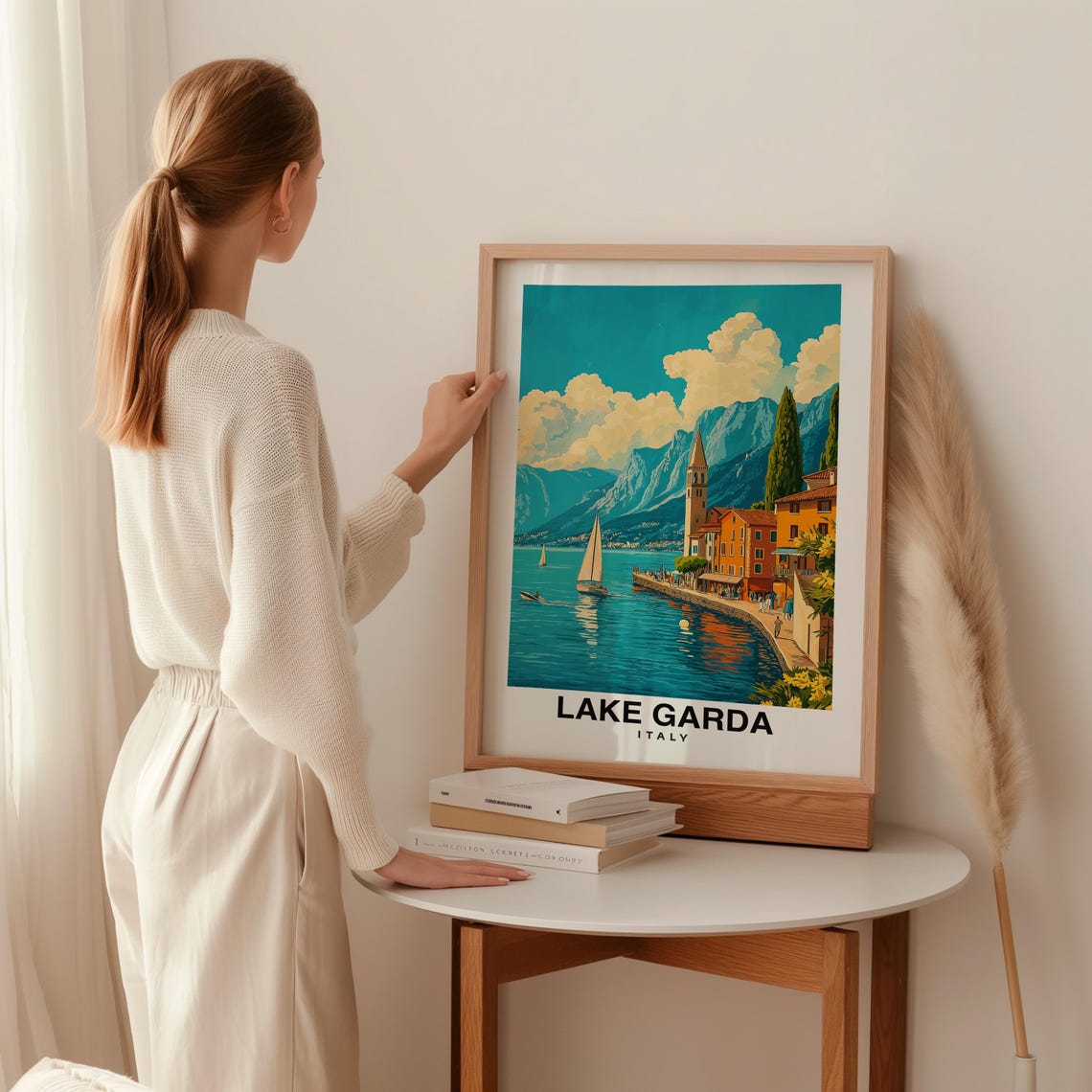 Lake Garda Wall Art Italy Italy Print Lake Garda Travel Gift Lake Garda Poster Birthday Gift Italian Culture - Image 2
