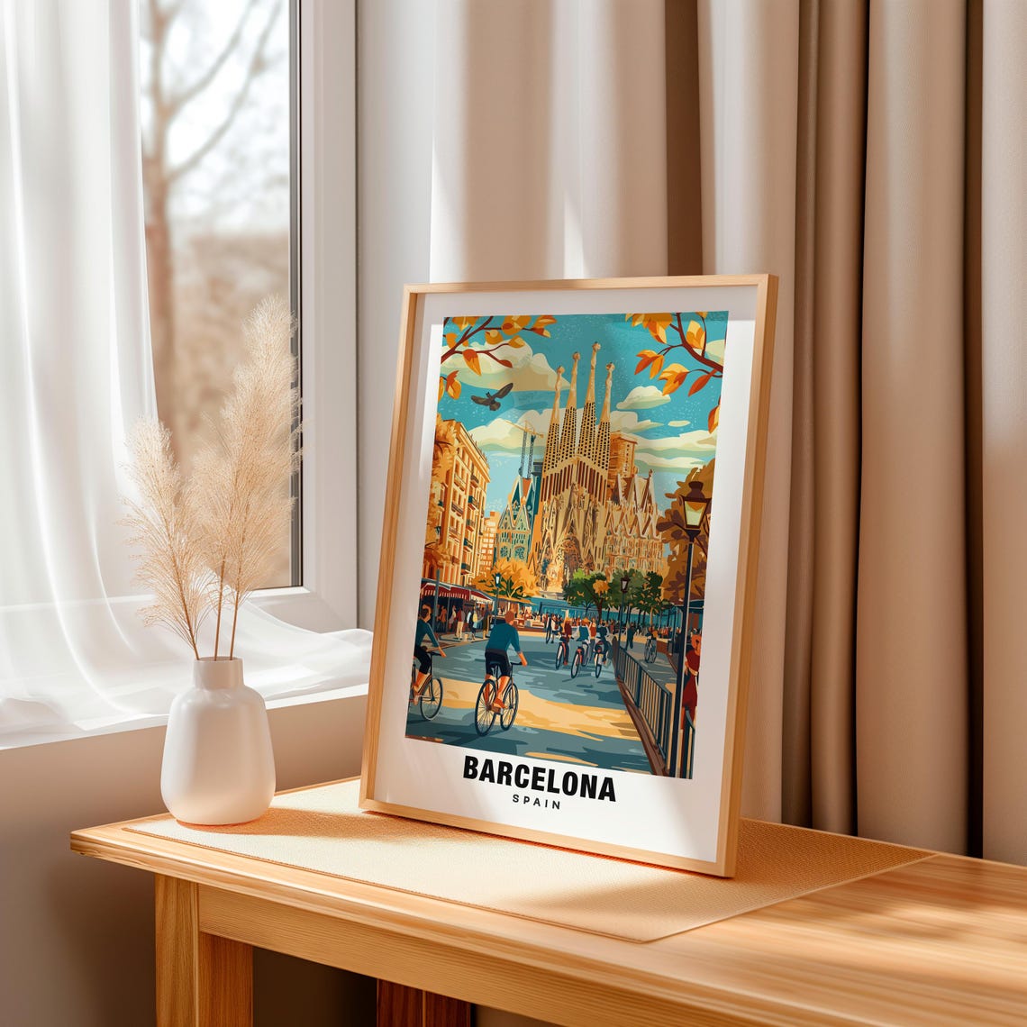 Barcelona Print Spain Poster Barcelona Views Barcelona Sagrada Familia Barcelona City Spain Charm Barcelona Beauty Barcelona Print - Image 3