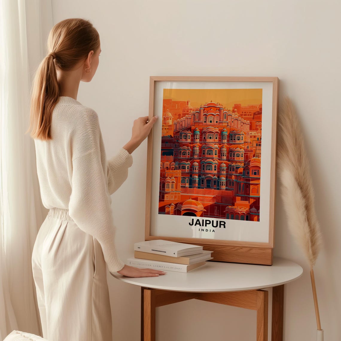 Jaipur City Print Jaipur Travel Poster India Travel Gift Jaipur India Poster Jaipur Gift Indian Culture Jaipur Art - Image 2
