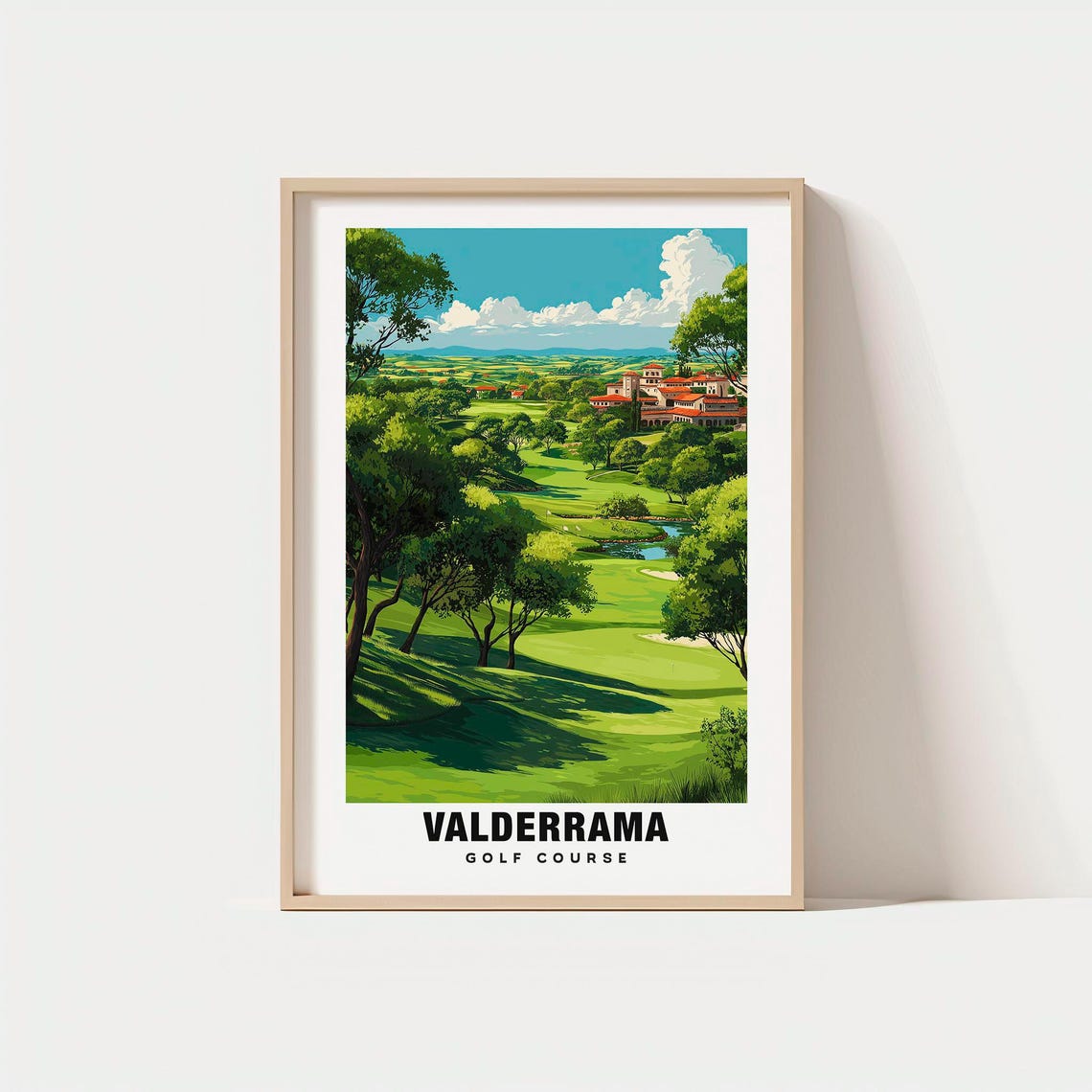 Valderrama Golf Course Rolling Greens Andalusia Travel Poster