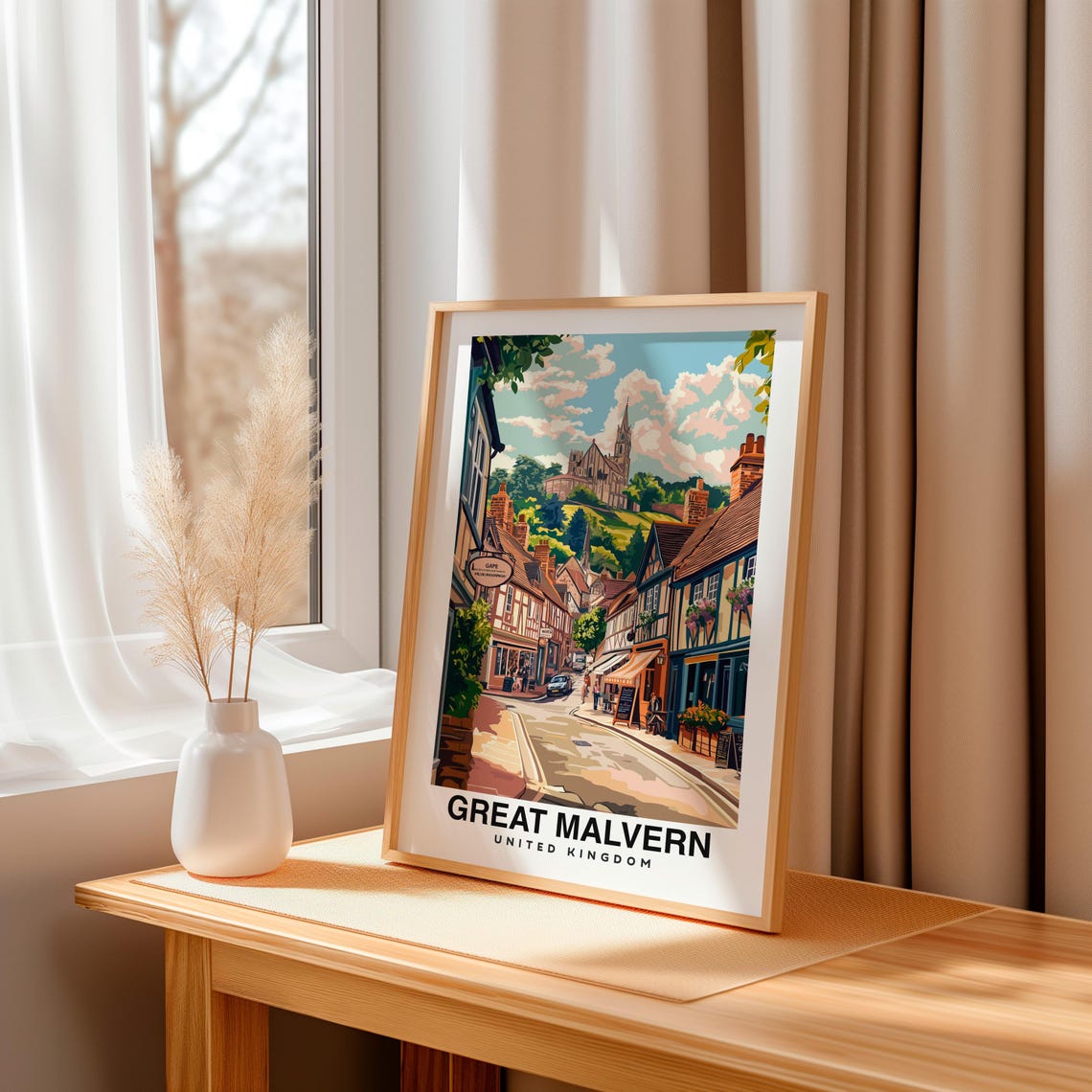 Great Malvern Print England Poster Travel Wall Art Uk Poster Scenic Print Countryside Art Historic Decor Nature Print Travel Poster - Image 3