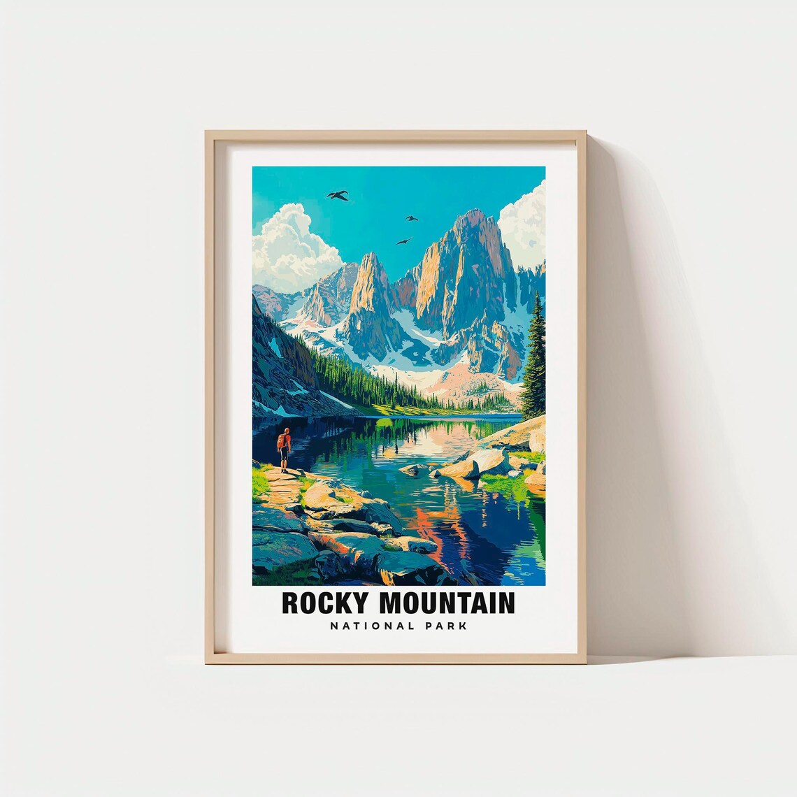 Rocky Mountain National Park Colorado Alpine Lake Wilderness Poster