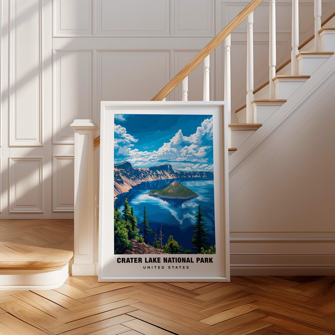 Crater Lake Print Oregon Poster Crater Lake Views Crater Lake Landmarks Crater Lake City Oregon Charm Crater Lake Beauty Crater Lake
