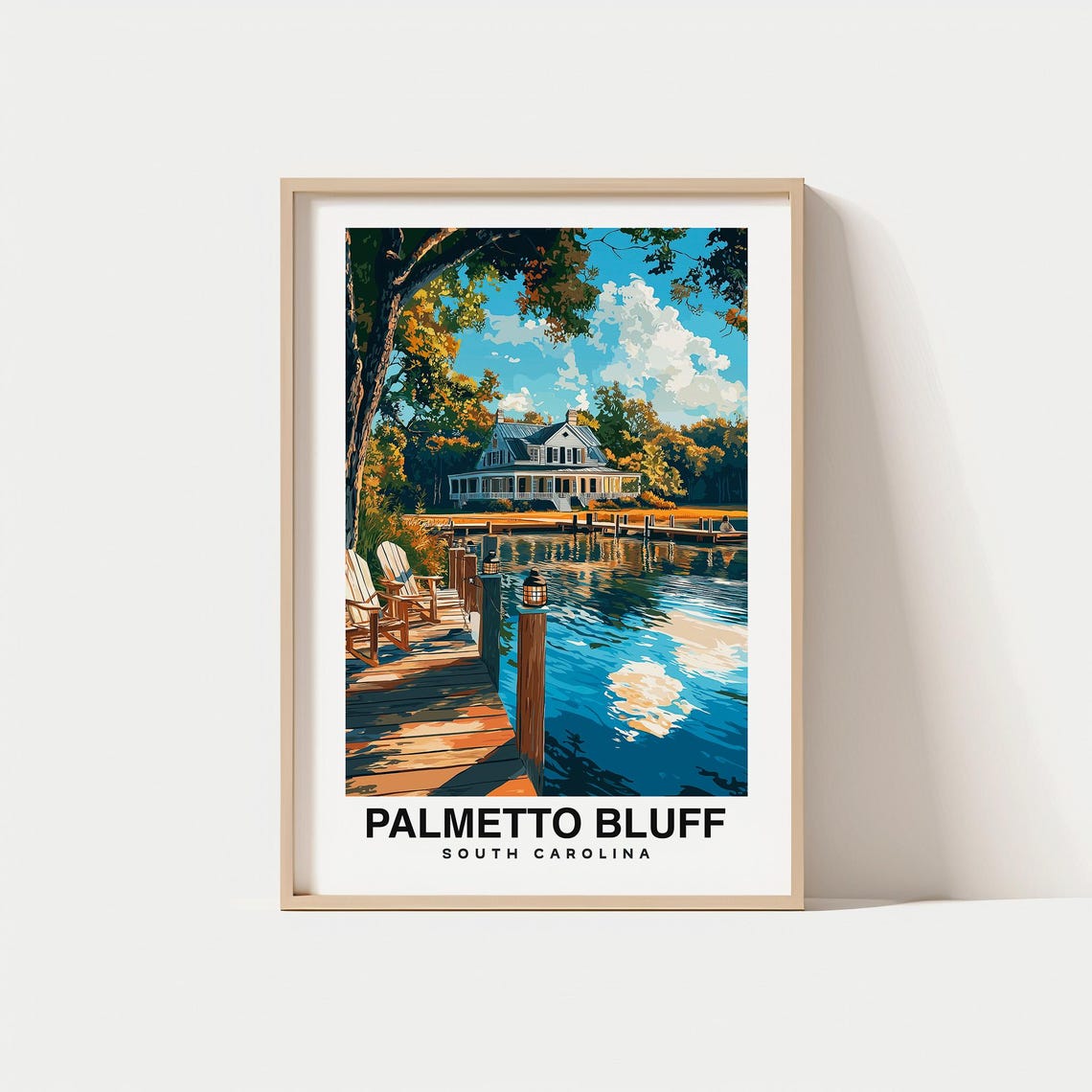 Palmetto Bluff Print South Carolina Poster Palmetto Bluff Views Palmetto Bluff Art Carolina Charm Palmetto Bluff Beauty Coastal Art