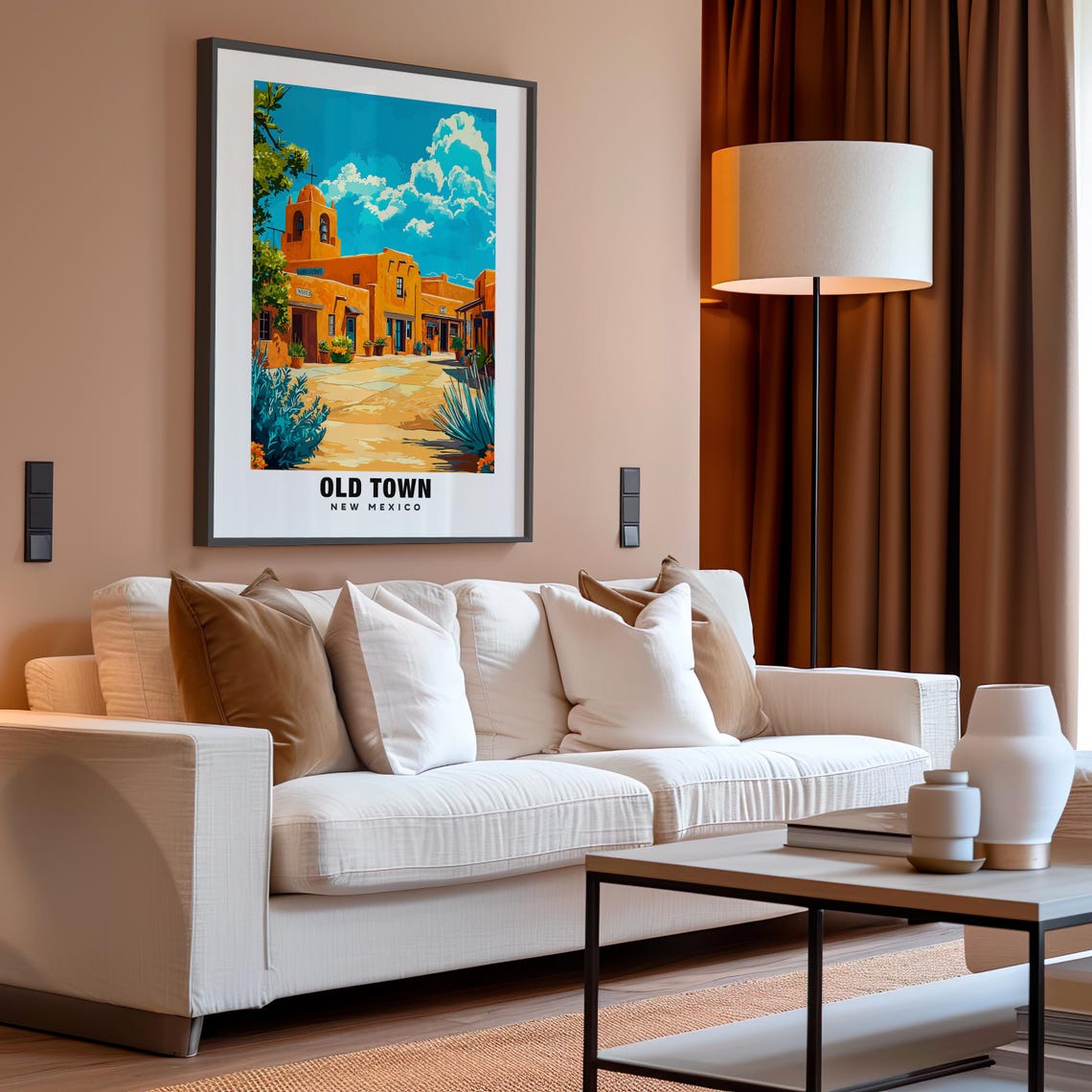 Old Town Print New Mexico Poster Old Town Views Old Town Art New Mexico Charm Old Town Beauty Cultural Heritage Southwest Culture - Image 4
