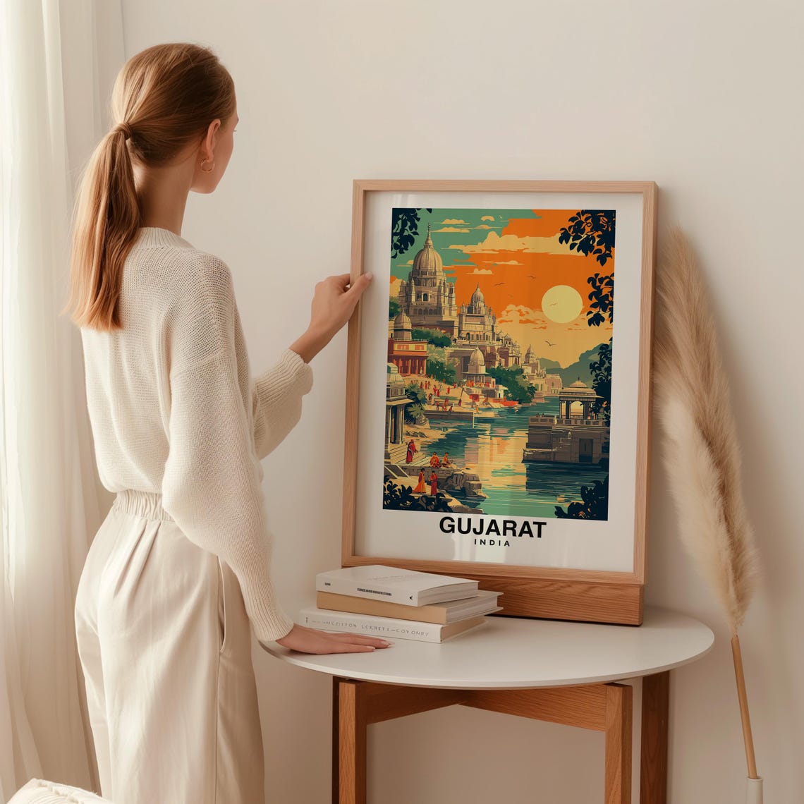 Gujarat City Print Gujarat Travel Poster India Travel Gift Gujarat India Poster Gujarat Gift Indian Culture - Image 2