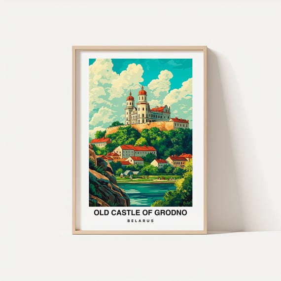Old Castle Of Grodno Travel Print Wall Art Grodno Belarus City Print Old Castle Of Grodno Travel Gift Old Castle Of Grodno Poster