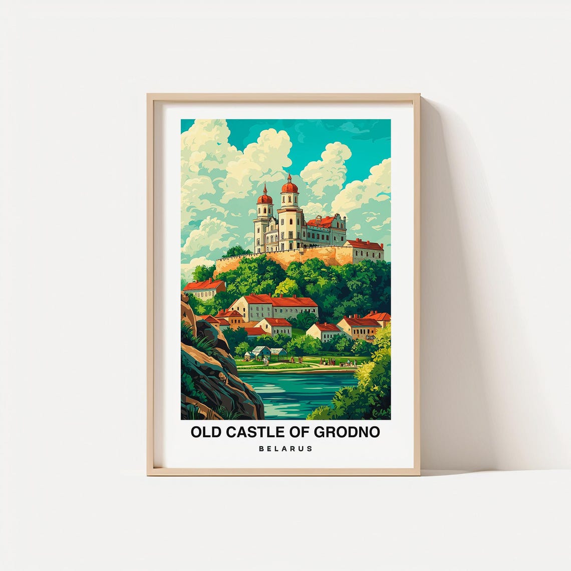 Old Castle Of Grodno Travel Print Wall Art Grodno Belarus City Print Old Castle Of Grodno Travel Gift Old Castle Of Grodno Poster