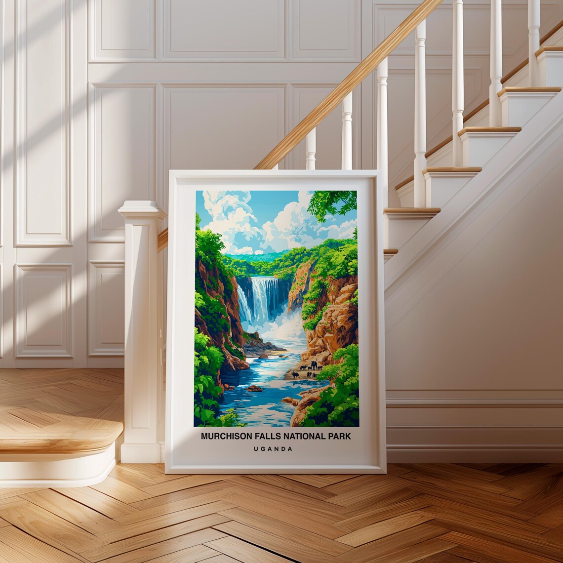 Murchison Falls National Park Uganda Travel Poster