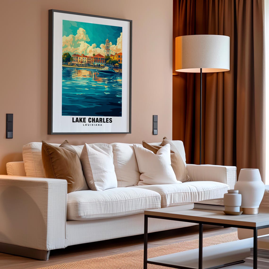 Lake Charles Print Louisiana Poster Lake Charles Views Lake Charles Art Louisiana Charm Lake Charles Beauty Coastal Heritage - Image 4