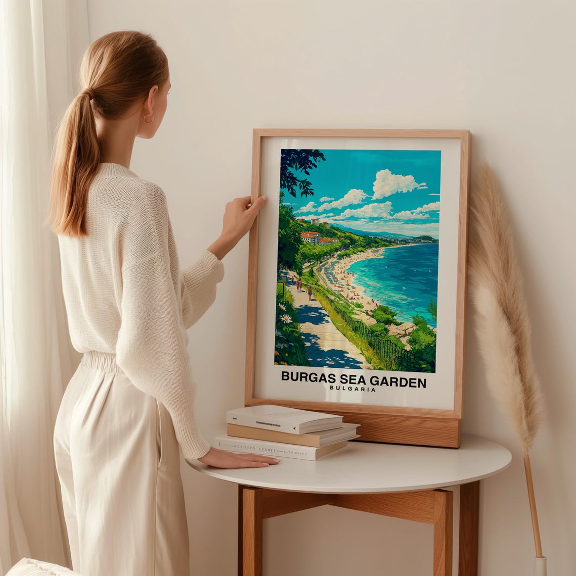 Burgas Sea Garden Travel Print Wall Art Burgas Bulgaria City Print Burgas Sea Garden Travel Gift Burgas Sea Garden Poster Travel Gift - Image 2